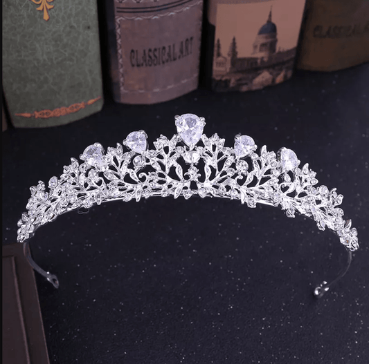 Big Rhinestone Wedding Crown - Mura Boutique