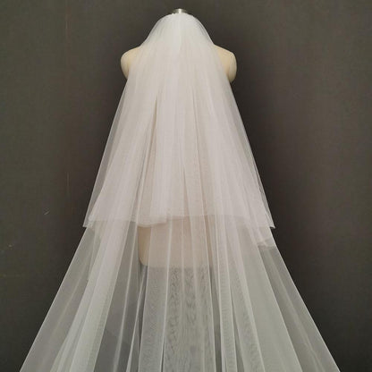 Bridal Veil with Comb - Mura Boutique