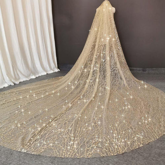 Cathedral Veil With Comb - Mura Boutique