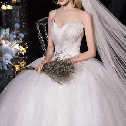 Lace Ball Wedding Dress - Mura Boutique