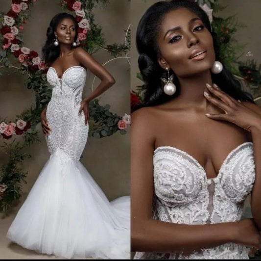 Mermaid bridal wedding dress - Mura Boutique