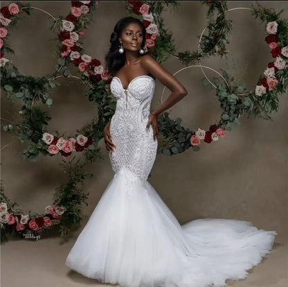 Mermaid bridal wedding dress - Mura Boutique