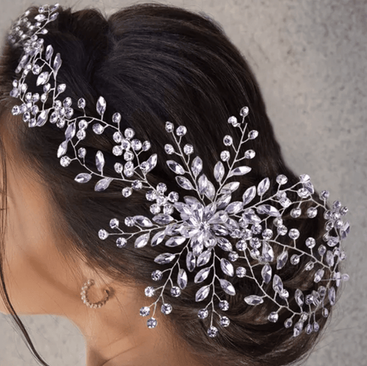 Rhinestone Wedding Crown - Mura Boutique