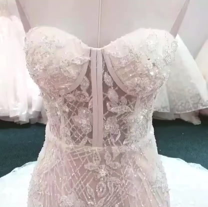 Beautiful bridal wedding dress