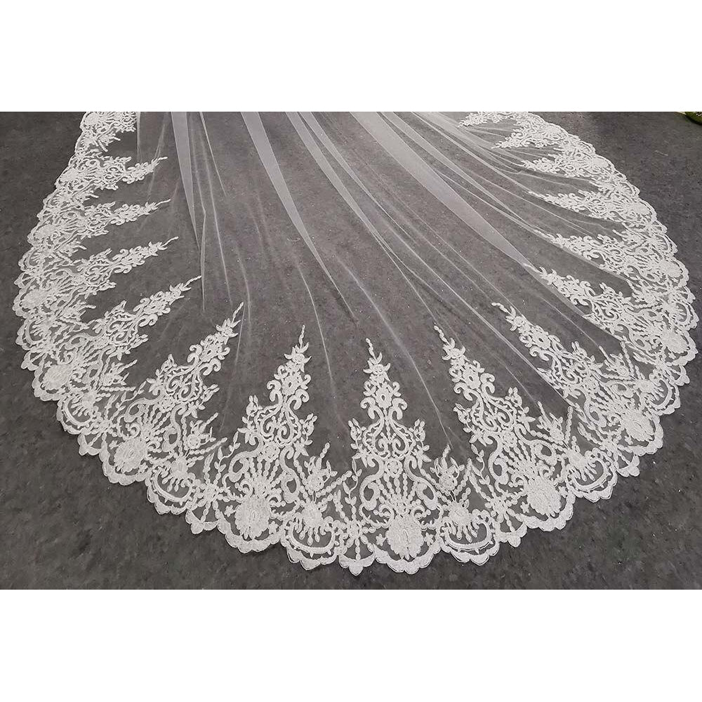 Mura Boutique Shop - Lace Bridal Veil with Comb