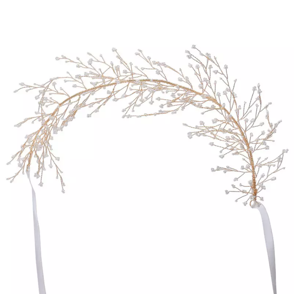 Seed Vine Detail Wedding Crown
